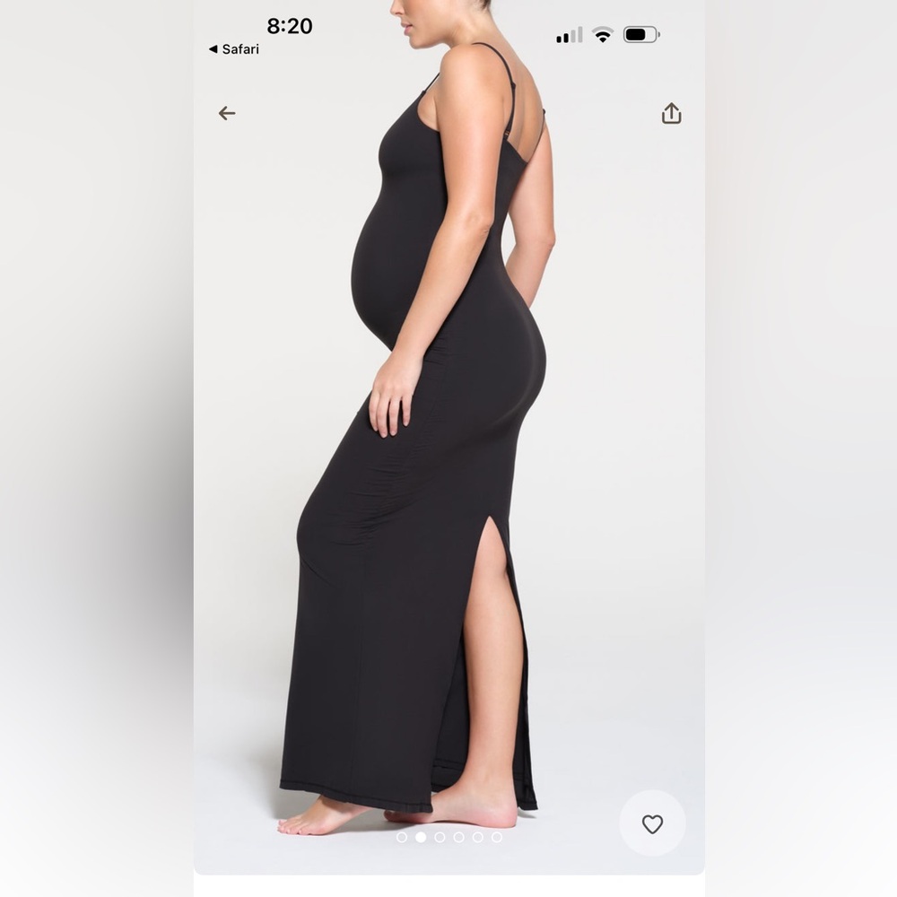 SKIMS NWT Fits Everybody Maternity Dress - Onyx